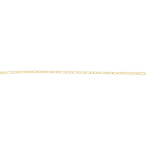 10k Yellow Gold Figaro Link Bracelet