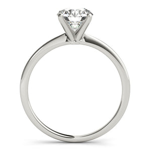 Classic Round Solitaire Engagement Ring Petite Band