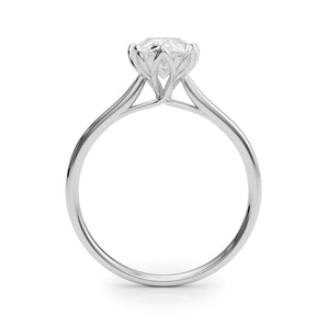 Classic Pear Shape Gold Solitaire Engagement Ring