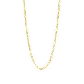 14K Yellow Gold Duo Link Chain Necklace