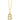 10k Yellow Gold 0.04CT Diamond Intial A-Z Pendants With Cable Chain