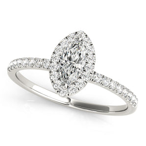 Marquise Petite Pave with Heiress Halo with French Pave